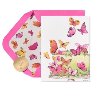 🆕Papyrus 3D Butterfly Birthday Greeting Card
